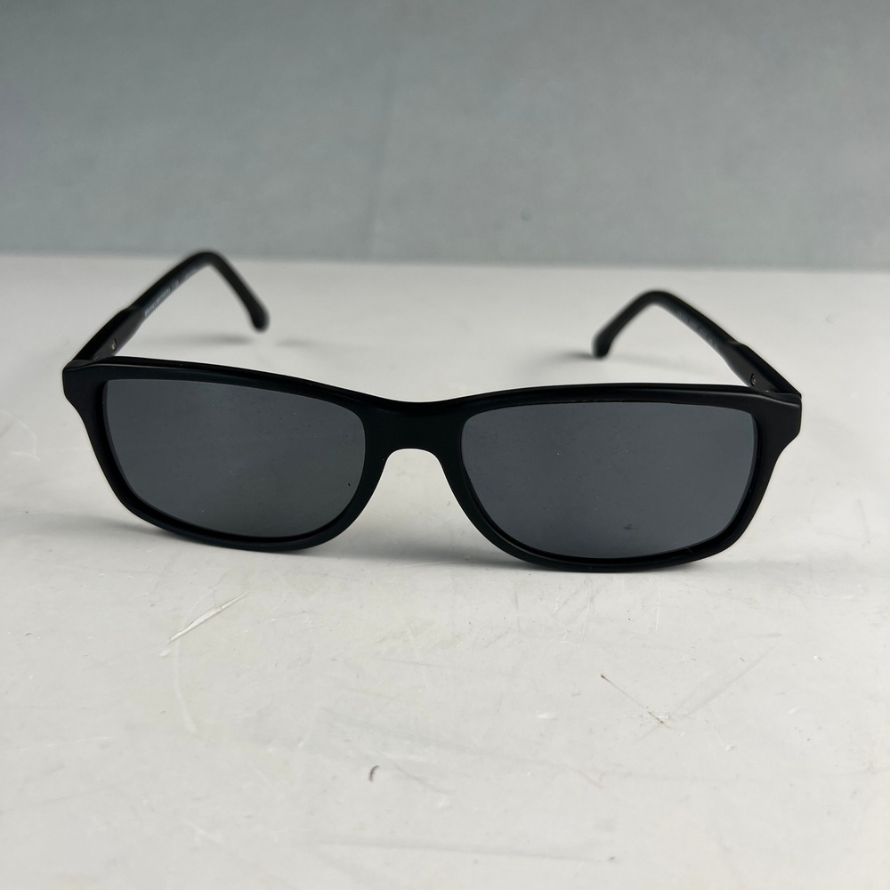 Brooks Brothers BB 5019 Sunglasses Mens 57mm Black Rectangular Classic Preppy